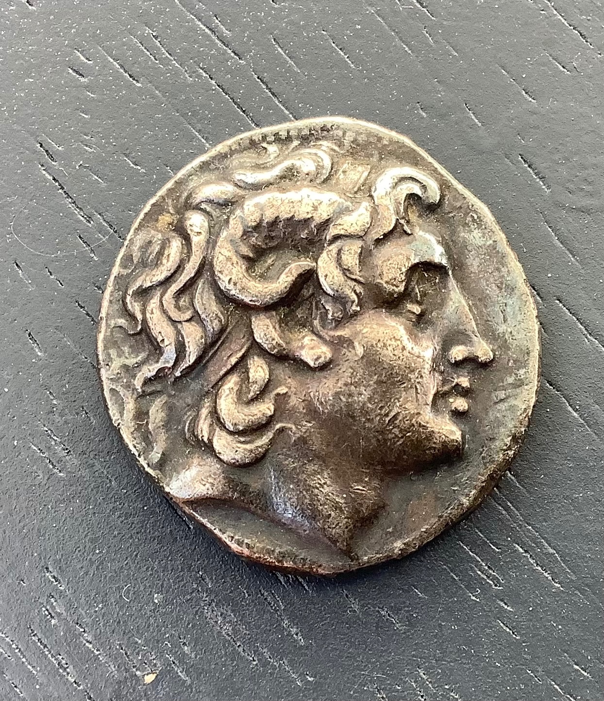 Kingdom of Thrace, Lysimachos (305-281 BC) AR Tetradrachm, Head of the deified Alexander the Great facing right, Rev. Athena seated left on throne, 16.6g, 27mm